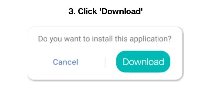 Confirming the We1Win APK download on Android