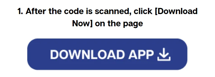 Download Now button on the We1Win iOS install guide